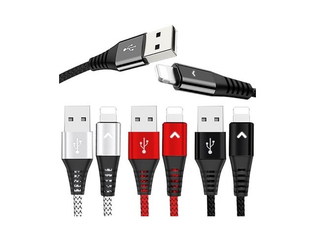 [아이폰 충전케이블] 추천합니다 베리어 LED 아이폰 고속충전 케이블 혼합색 1.2m 3개입